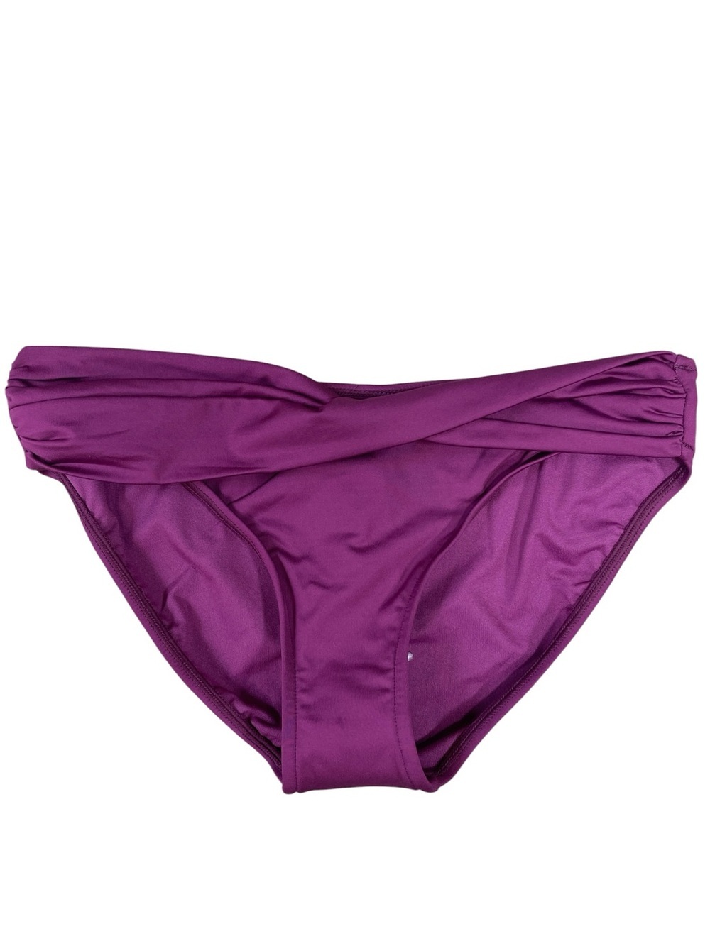 SEAFOLLY Swim Bikini Bottoms Purple Hipster Twist Band Size 12 NWT